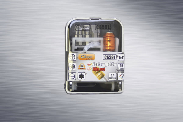 Corona Σετ μύτες PH, ίσιες, Torx 17 τεμ. με αυτόματο κατσαβιδόλαβο - C6591