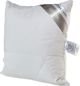 NoName Ρυθμιζόμενο Μαξιλάρι Cotton 40x40εκ. 100% Βαμβακερό Λευκό με Διακοσμητικές Ραφές