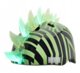 C-PREME Κράνος Ποδηλάτου Krash Dazzle Green με LED, Παιδικό, Μέγεθος M Youth (54-58 cm), 8+ Ετών