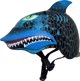 C-PREME Κράνος Παιδικό Shark Attax, Μαύρο, Μέγεθος S (50-54 cm), 5+ Ετών