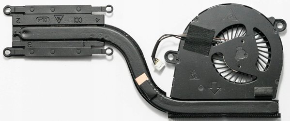 CPU heatsink and fan assembly