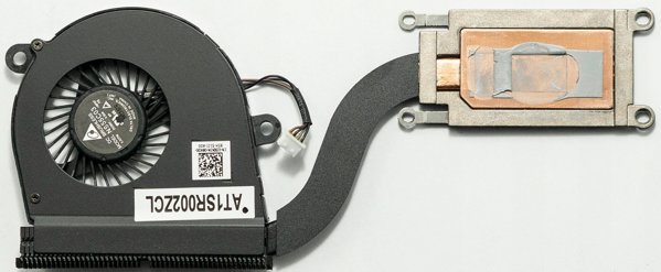 CPU heatsink and fan assembly