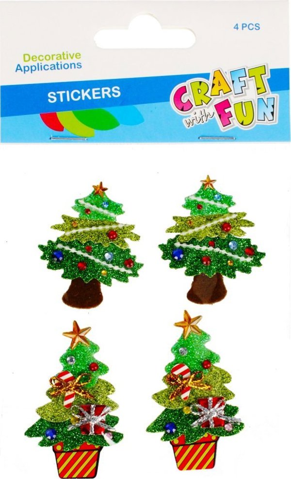 Craft with Fun OZDOBA BN EVA CHOINKA SPRZYL 4SZT CF 12/144