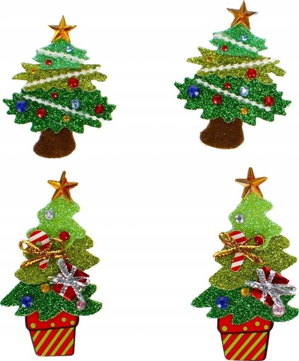 Craft with Fun OZDOBA BN EVA CHOINKA SPRZYL 4SZT CF 12/144