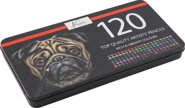 Craft Sensations Σετ ξυλομπογιές 120 τεμαχίων σε μεταλλικό κουτί