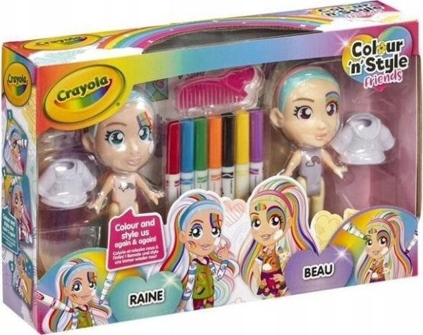 Crayola Colour&Style Teczowe blizniaczki CRAYOLA