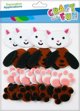 Craft with Fun CF OZDOBA DEK FILC KOTEK SPRZYL 24SZT MIX 12/288