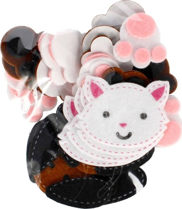 Craft with Fun CF OZDOBA DEK FILC KOTEK SPRZYL 24SZT MIX 12/288