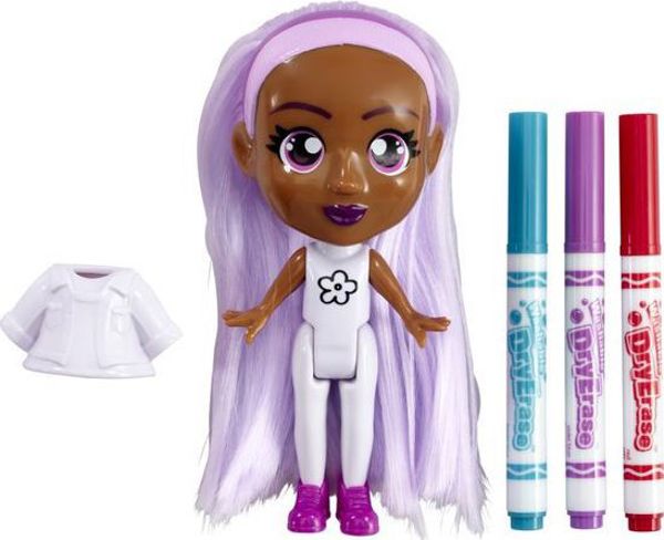 Crayola Lalka Colour'n'Style Friends Violet