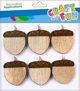 Craft with Fun OZDOBA DEK DREW SPRZYL ZOLADZ 6SZT CF 12/432