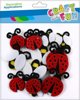 Craft With Fun Διακοσμητικά Τσόχινα Μέλισσα σε Σύρμα, 18τμχ, Για Χειροτεχνίες και Διακόσμηση