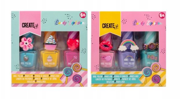Create It! Candy 3 lakiery do paznokci