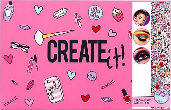 Create It! Παλέτα Σκιών Ματιών XXL 84575, Πολύχρωμη Παλέτα Μακιγιάζ για Παιδιά