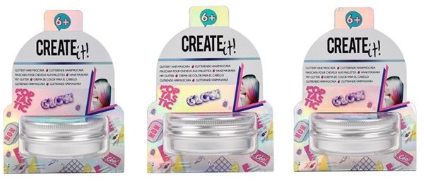 Create It! Maskara z brokatem