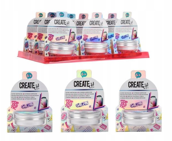Create It! Maskara z brokatem