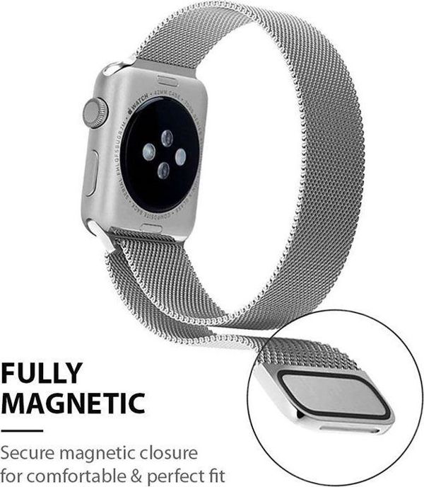 Crong Λουράκι Milano Steel για Apple Watch 38/40mm, Ανοξείδωτο Ατσάλι, Ροζ Χρυσό
