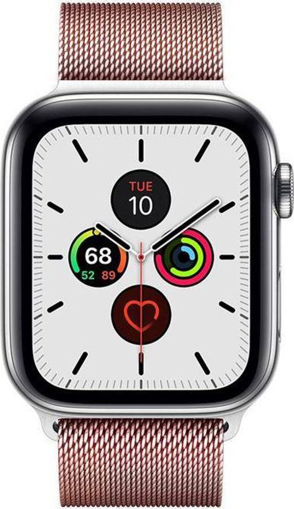Crong Λουράκι Milano Steel για Apple Watch 38/40mm, Ανοξείδωτο Ατσάλι, Ροζ Χρυσό
