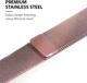 Crong Λουράκι Milano Steel για Apple Watch 38/40mm, Ανοξείδωτο Ατσάλι, Ροζ Χρυσό