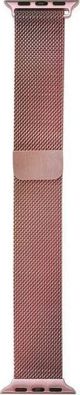 Crong Λουράκι Milano Steel για Apple Watch 38/40mm, Ανοξείδωτο Ατσάλι, Ροζ Χρυσό