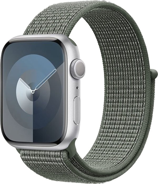 Crong Αθλητικό Λουράκι Nylon για Apple Watch 38/40/41/42mm - Military Green