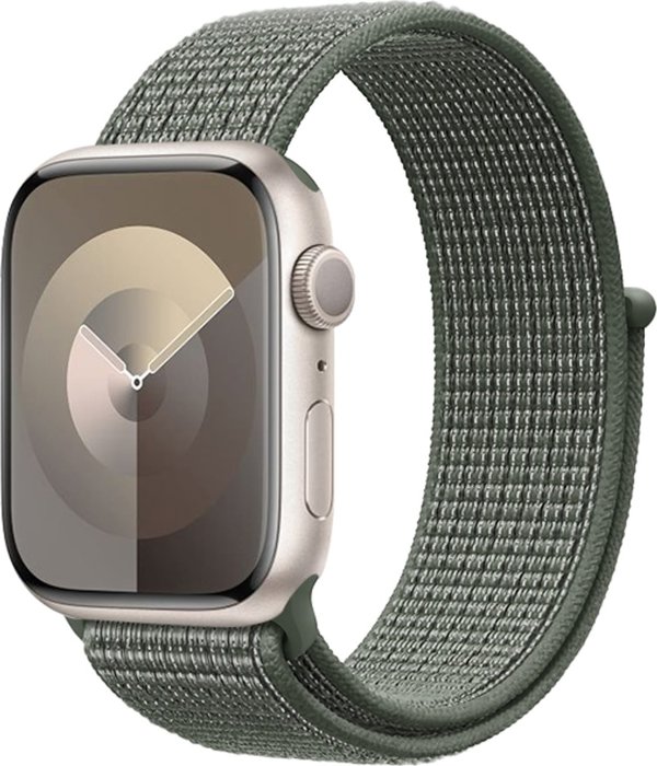Crong Αθλητικό Λουράκι Nylon για Apple Watch 38/40/41/42mm - Military Green