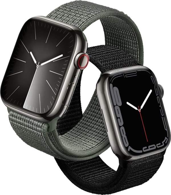 Crong Αθλητικό Λουράκι Nylon για Apple Watch 38/40/41/42mm - Military Green