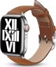 Crong Noble Band Λουράκι από Φυσικό Δέρμα για Apple Watch 42/44/45/49mm - Καφέ