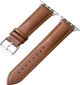 Crong Noble Band Λουράκι από Φυσικό Δέρμα για Apple Watch 42/44/45/49mm - Καφέ