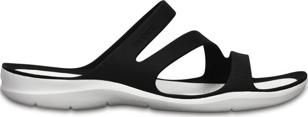 Crocs Swiftwater Sandal Γυναικεία Σανδάλια, Μαύρο-Άσπρο, 203998 066, Μέγεθος 34-35