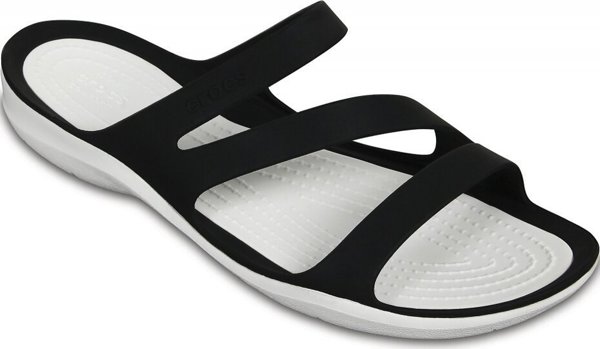 Crocs Swiftwater Sandal Γυναικεία Σανδάλια, Μαύρο-Άσπρο, 203998 066, Μέγεθος 34-35