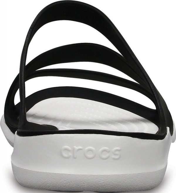 Crocs Swiftwater Sandal Γυναικεία Σανδάλια, Μαύρο-Άσπρο, 203998 066, Μέγεθος 34-35