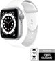 Crong Liquid Λουράκι για Apple Watch 42/44mm, από Υγρή Σιλικόνη, Λευκό
