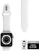 Crong Liquid Λουράκι για Apple Watch 42/44mm, από Υγρή Σιλικόνη, Λευκό