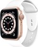 Crong Liquid Λουράκι για Apple Watch 42/44mm, από Υγρή Σιλικόνη, Λευκό