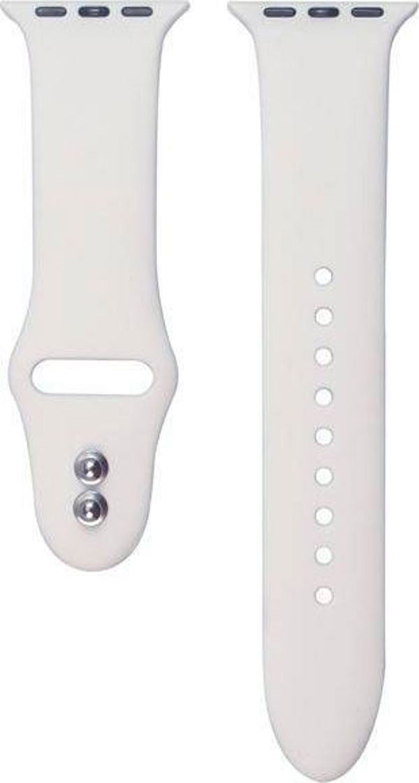 Crong Liquid Λουράκι για Apple Watch 42/44mm, από Υγρή Σιλικόνη, Λευκό