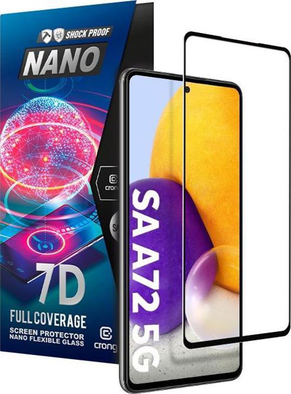 Crong 7D Nano Flexible Glass - Υβριδικό Προστατευτικό Οθόνης 9H για Samsung Galaxy A72