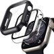 Crong Hybrid Watch Case για Apple Watch 41mm - Προστατευτική Θήκη με Ενσωματωμένο Γυαλί - Clear