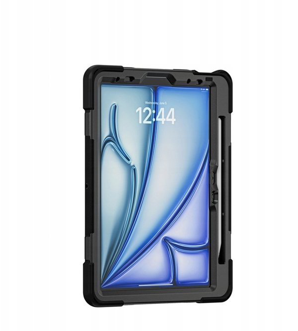 Crong Defender Plus – Pancerne etui iPad Air 11” M3 (2025) / M2 (2024) (czarny)