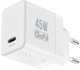 Crong Ultra Compact GaN Φορτιστής USB-C 45W PD 3.0 με PPS (Λευκό)