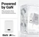 Crong Ultra Compact GaN Φορτιστής USB-C 45W PD 3.0 με PPS (Λευκό)