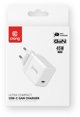 Crong Ultra Compact GaN Φορτιστής USB-C 45W PD 3.0 με PPS (Λευκό)