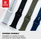 Crong Liquid Silicone Λουράκι για Apple Watch 38/40mm - Λευκό