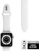 Crong Liquid Silicone Λουράκι για Apple Watch 38/40mm - Λευκό