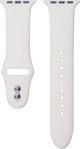 Crong Liquid Silicone Λουράκι για Apple Watch 38/40mm - Λευκό