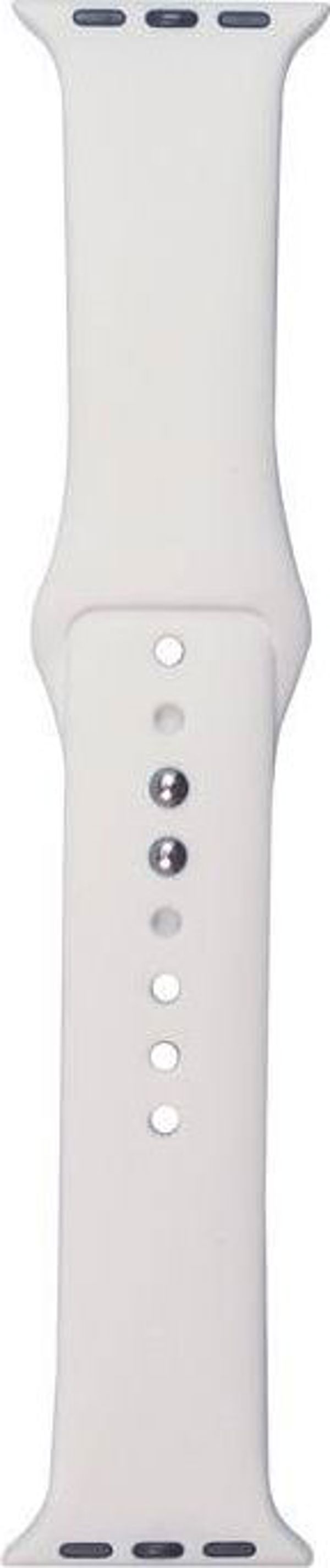 Crong Liquid Silicone Λουράκι για Apple Watch 38/40mm - Λευκό