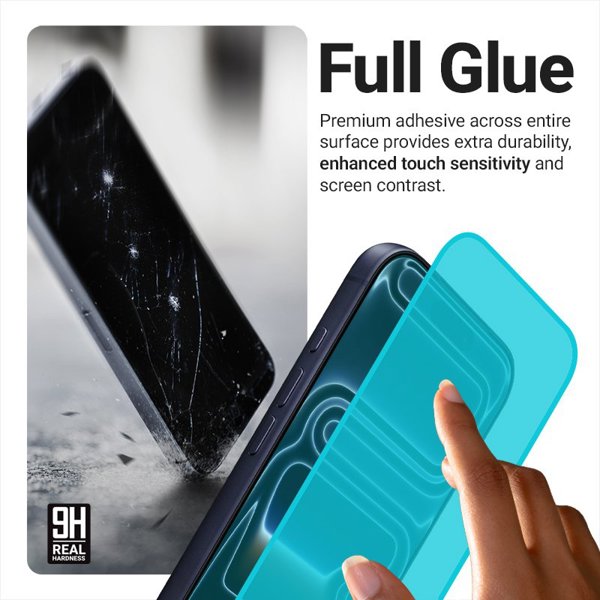 Crong EasyShield 2-Pack - Σκληρυμένο γυαλί για iPhone 16e / iPhone 14 / iPhone 13 / iPhone 13 Pro (2 τεμάχια)