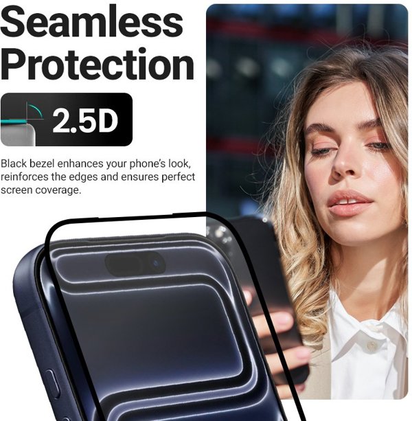 Crong EasyShield 2-Pack - Σκληρυμένο γυαλί για iPhone 16e / iPhone 14 / iPhone 13 / iPhone 13 Pro (2 τεμάχια)