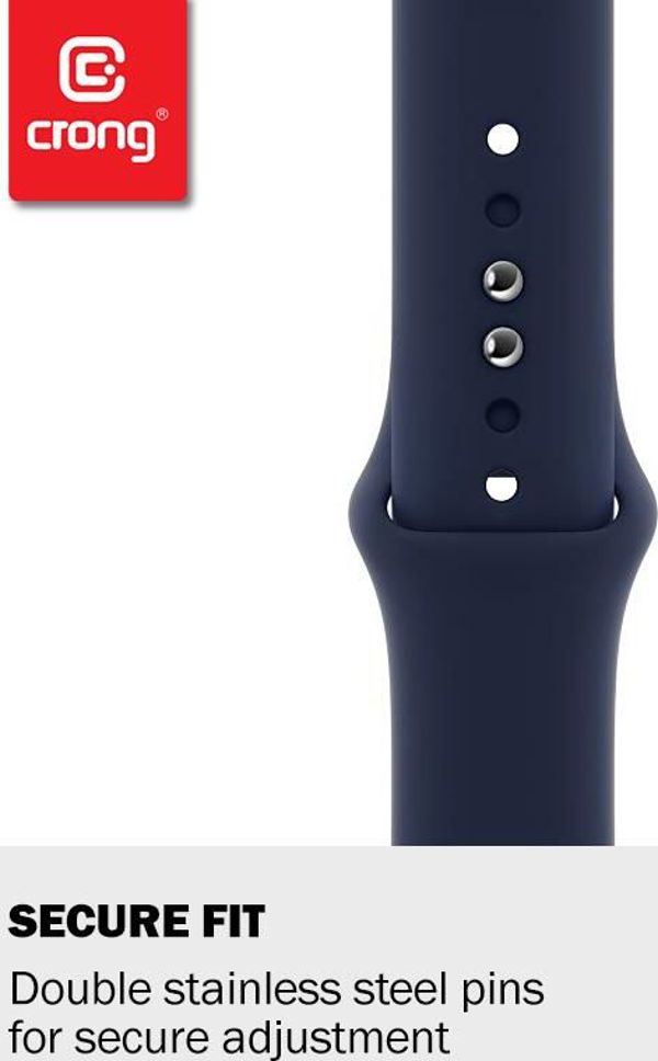 Crong Liquid Band Λουράκι για Apple Watch 38/40mm, Υγρή Σιλικόνη, Κοραλλί