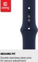 Crong Liquid Band Λουράκι για Apple Watch 38/40mm, Υγρή Σιλικόνη, Κοραλλί
