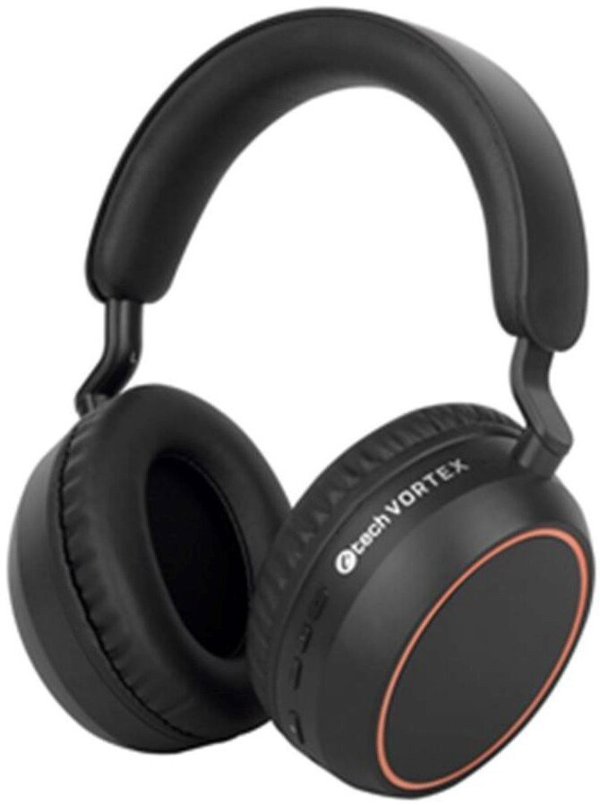 C-TECH Sluchátka Vortex BHS-01, Bezdrátová, Bluetooth, černá